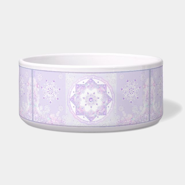 light purple snowflake & glittering heart (Front)