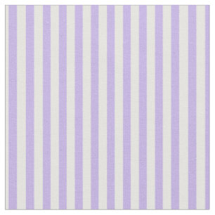 Light Purple & White Stripes Fabric