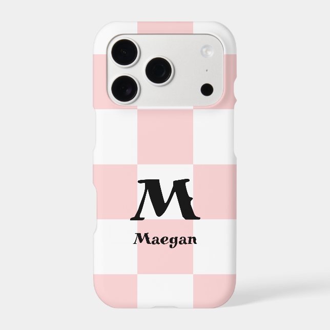 Light Red Chequered Pattern Background (Back)