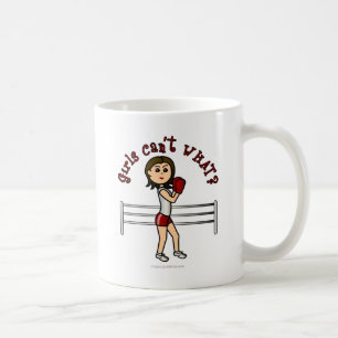 Light Red Girl Boxer Coffee Mug