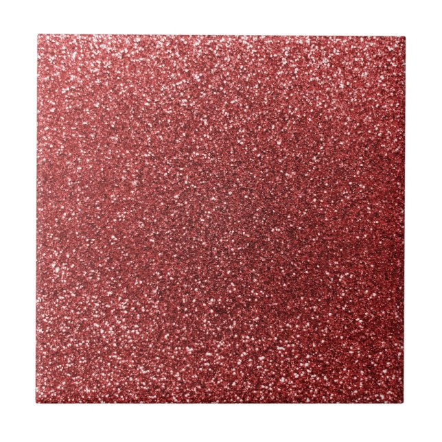 Light red glitter tile (Front)
