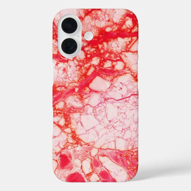 Light Red Marble Case-Mate iPhone Case (Back)