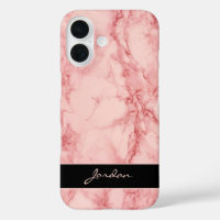 Light Red Polished Marble Stone with Name