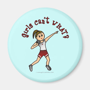 Light Red Shot Put Magnet