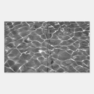 Light Reflections On Water: Black & White Sticker