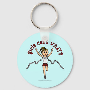Light Runner in Red Uniform Keychain