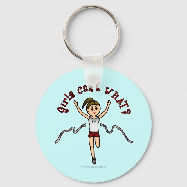 Light Runner in Red Uniform Keychain (Front)