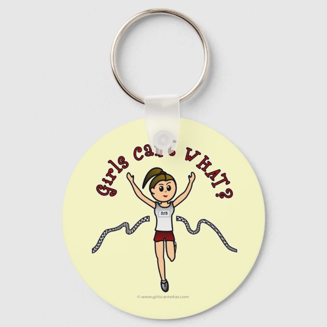 Light Runner in Red Uniform Keychain (Front)