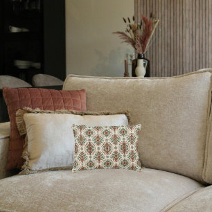 Light Rustic Traditional Lumbar Accent Pillow