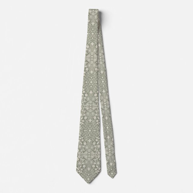 Light Sage Garden Colours Tie (Front)
