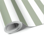 Light Sage Green and White Stripe Wrapping Paper<br><div class="desc">Simple elegant soft sage green and white wrapping paper - perfect for weddings,  bridal showers and birthdays.</div>
