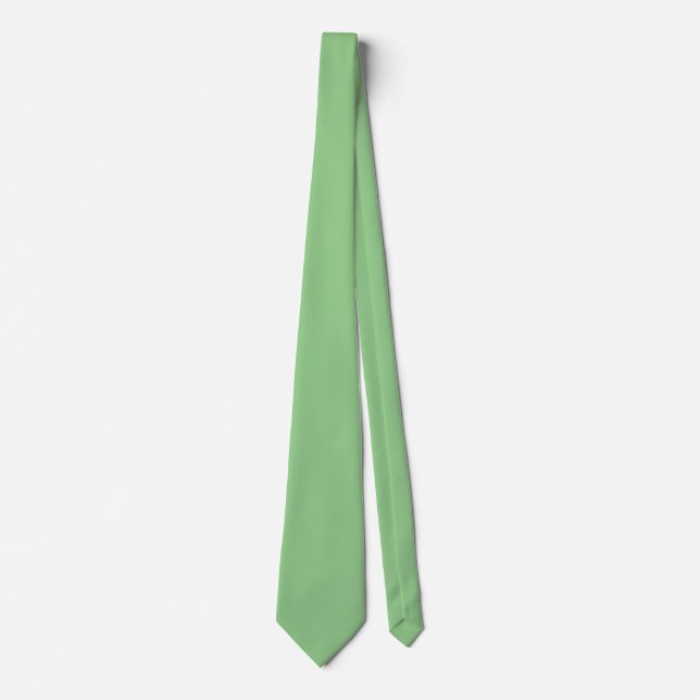Light Sage Green Custom Colour St Patricks Day Gif Tie (Front)