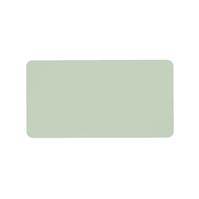 Light sage green labels,  plain solid colour blank label (Front)
