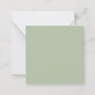 Light Sage Green Solid Colour Card
