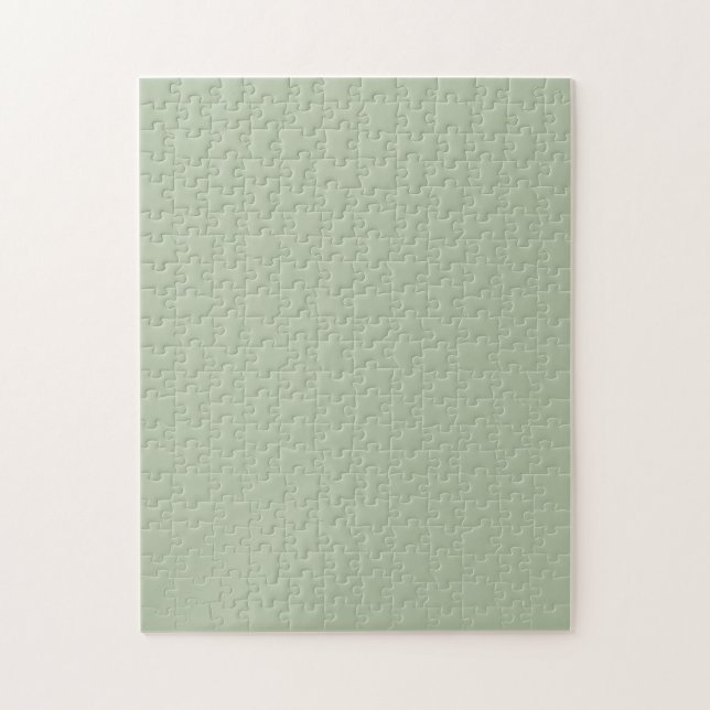 Light Sage Green Solid Colour Jigsaw Puzzle (Vertical)