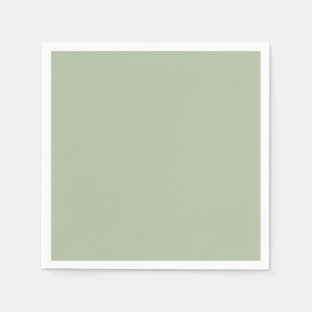 Light Sage Green Solid Colour Napkin (Front)