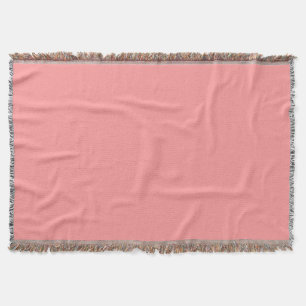 Light Salmon Pink Premium Coloured Throw Blanket