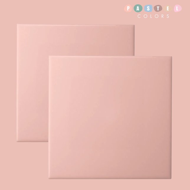 Light Salmon Soft Pale Orange Pastel Pink Colour Tile (Light Salmon Soft Pale Orange Pastel Pink Color Ceramic Tile)