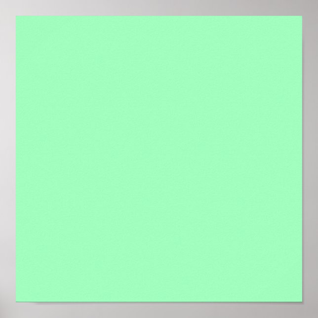 Light Sea-Foam (solid color)  Poster (Front)