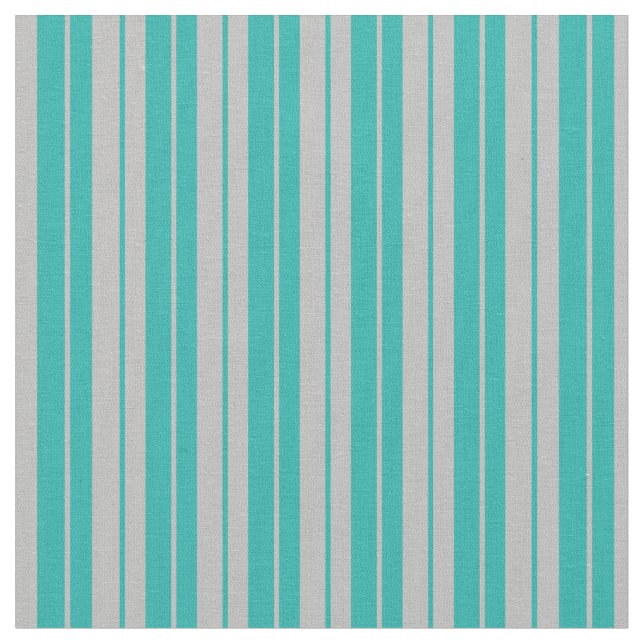 Light Sea Green & Grey Coloured Pattern Fabric (Close Up)