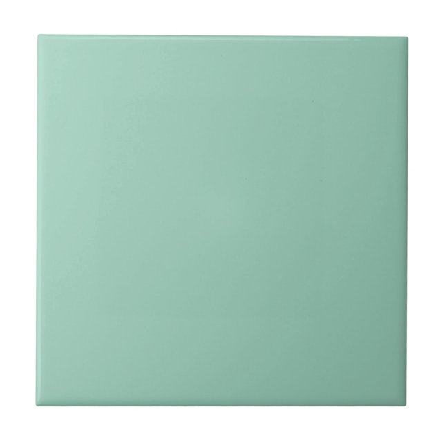 Light Seafoam Green Fashion Colour Trend Sea Foam Tile (Front)