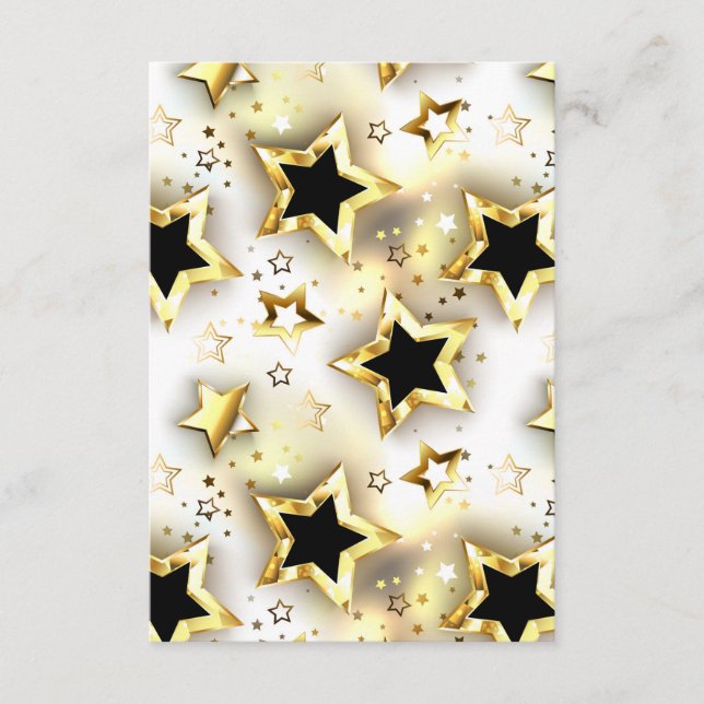 Light seamless with gold stars enclosure card (Front)