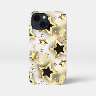 Light seamless with gold stars iPhone 13 mini case