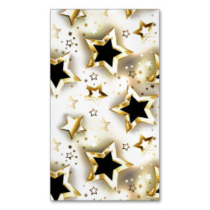Light seamless with gold stars 	Magnetic business card