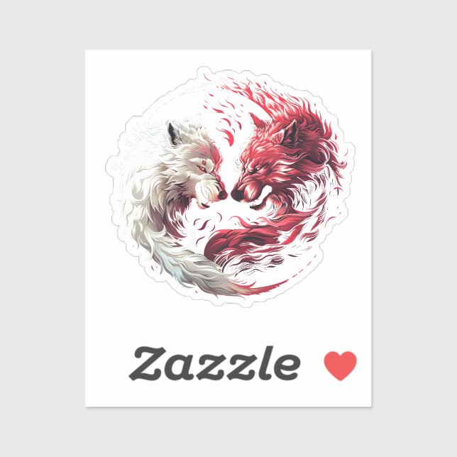 Light Shadow Wolf Spirit Animal Fantasy (Sheet)