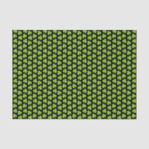 Light Shamrocks Black Tissue Paper
