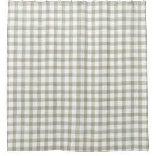 Light Silver Green English Country Check Plaid