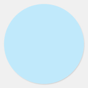 Light Sky Blue Classic Round Sticker