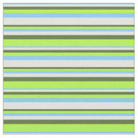 Light Sky Blue, Cyan, Olive Green & Light Green