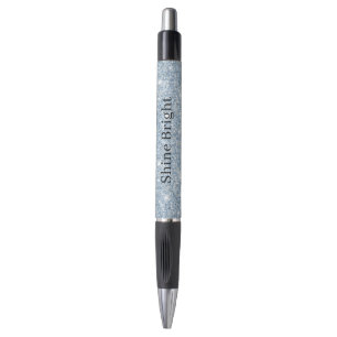 Light Sky Blue Glitter Birthday Pen
