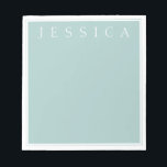 Light Slate Blue Grey | Your Name Notepad<br><div class="desc">Light slate blue grey with your name.</div>