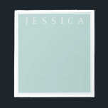 Light Slate Blue Grey | Your Name Notepad<br><div class="desc">Light slate blue grey with your name.</div>