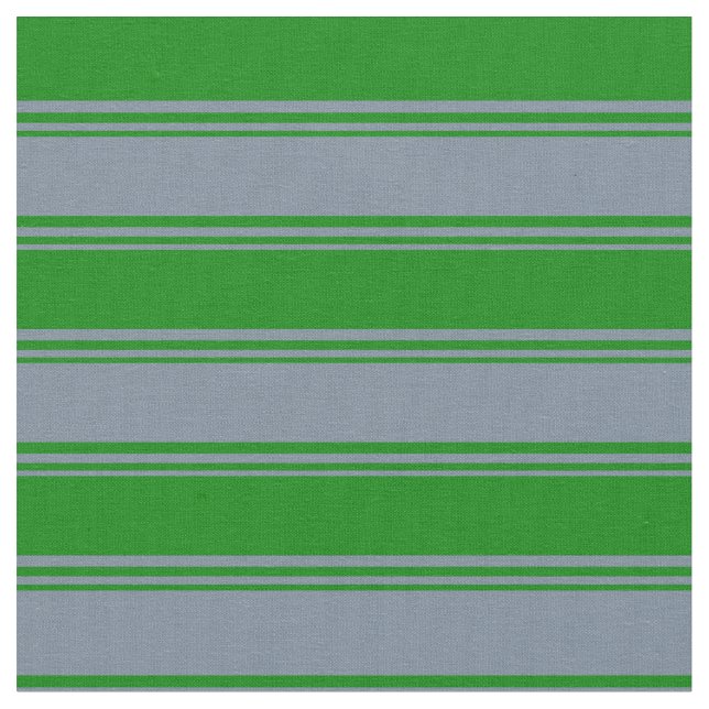 Light Slate Grey and Green Coloured Pattern Fabric (Close Up)