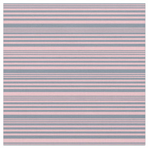 Light Slate Grey and Pink Coloured Lines Fabric