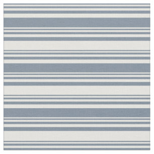Light Slate Grey and White Stripes/Lines Pattern Fabric