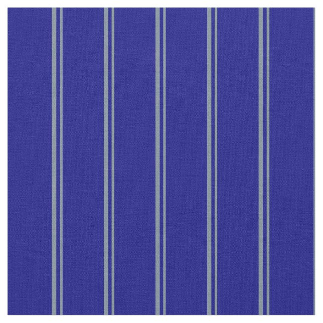 Light Slate Grey & Blue Coloured Stripes Fabric (Close Up)