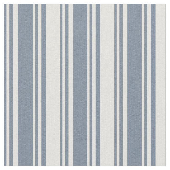 Light Slate Grey & Light Yellow Stripes Pattern Fabric (Close Up)