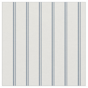 Light Slate Grey & White Lines Pattern Fabric