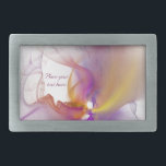 Light Smoke Rectangular Belt Buckle<br><div class="desc">Delicate transparent smoke background. Spring, flower, nature, concept. It also reminds to care, serenity and positivity.</div>