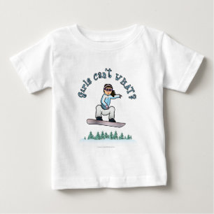 Light Snowboarder Baby T-Shirt