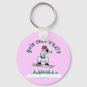 Light Snowboarder Keychain