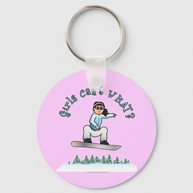 Light Snowboarder Keychain (Front)