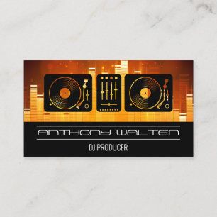 Light Sound Bar Equalizer   Turntable Business Card