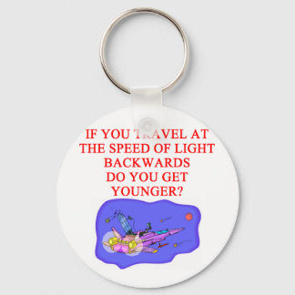 light speed phyisics joke keychain