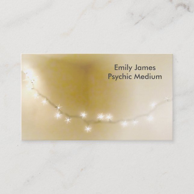 Light Spiritual Psychic Medium Business Cards (Front)