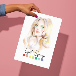 Light Spring Type Seasonal Colour Analysis Art Poster